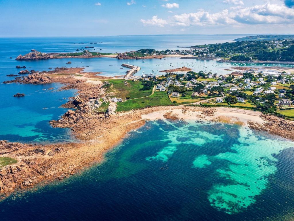 Littoral de Plougasnou en Baie de Morlaix